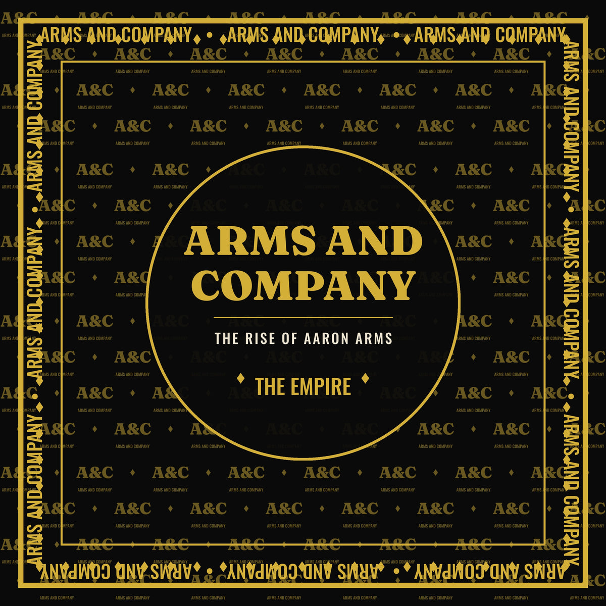 Bandana — THE EMPIRE (Black & Gold)