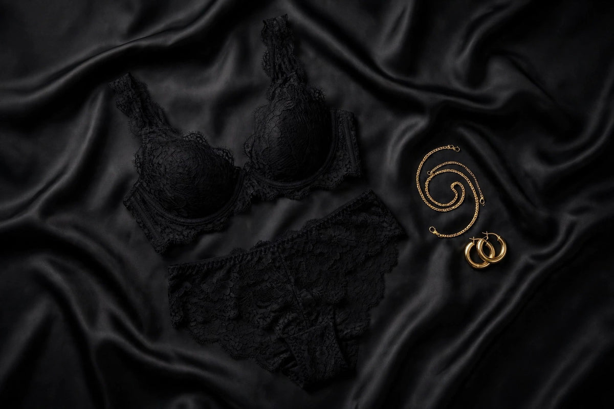 MIDNIGHT EMPIRE Lace Set — GROWN BUT SEXY