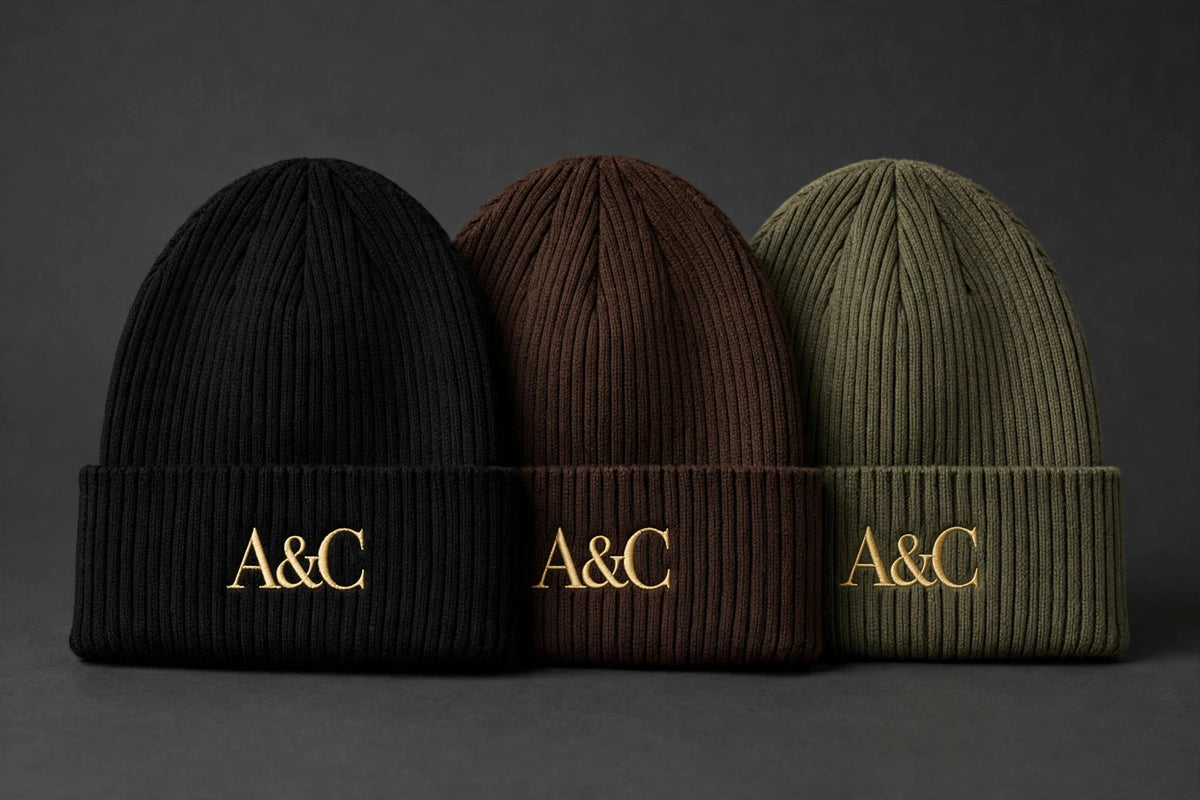 A&C MONOGRAM BEANIE