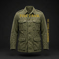 THE TANK Army Jacket — black with gold braid